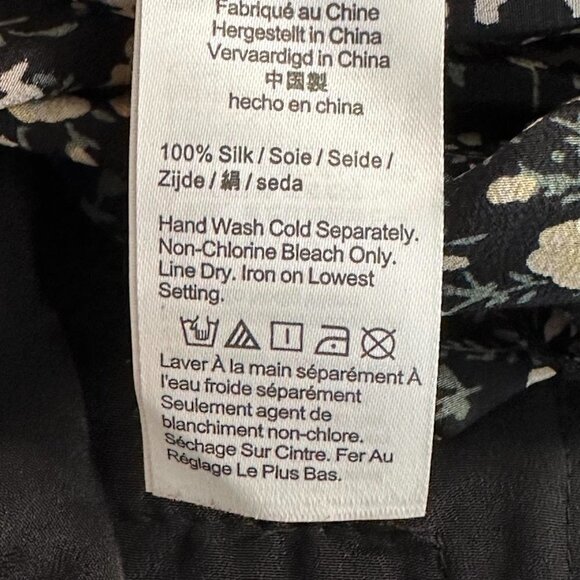 J. Crew Pull-On Wide-Leg Silk Pant in Fall Garden Floral Size Small - Picture 10 of 10